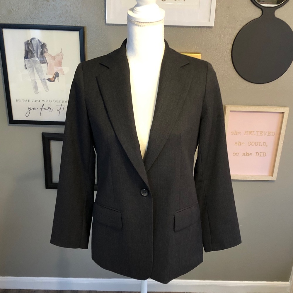 Pendleton Dark Gray Wool Single Button Blazer 4p - image 2